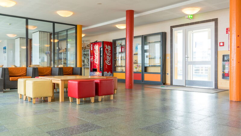 Das Foyer der Jugendherberge Helgoland